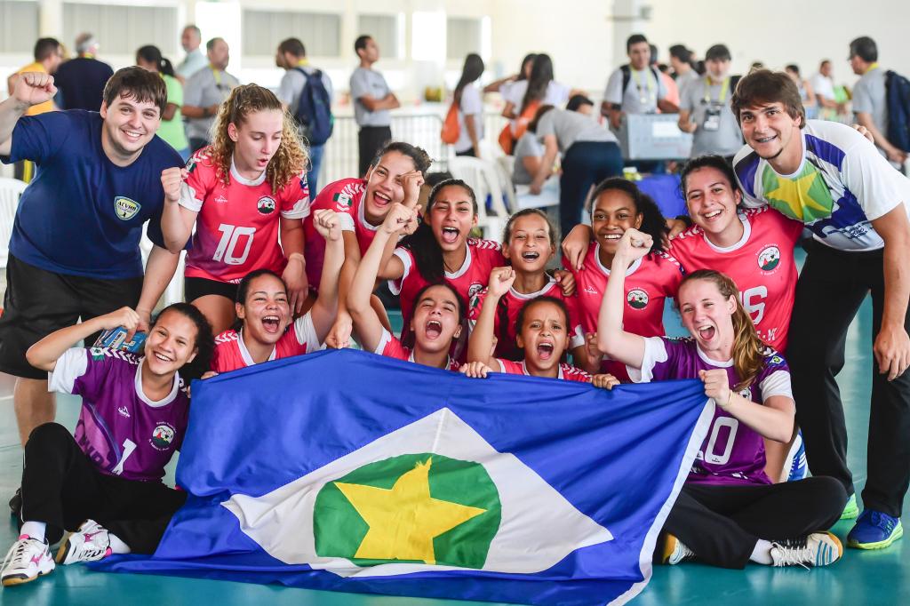 Equipe de MT campe&atilde; dos Jogos Escolares Brasileiros em 2016 - delega&ccedil;&atilde;o Campo Verde