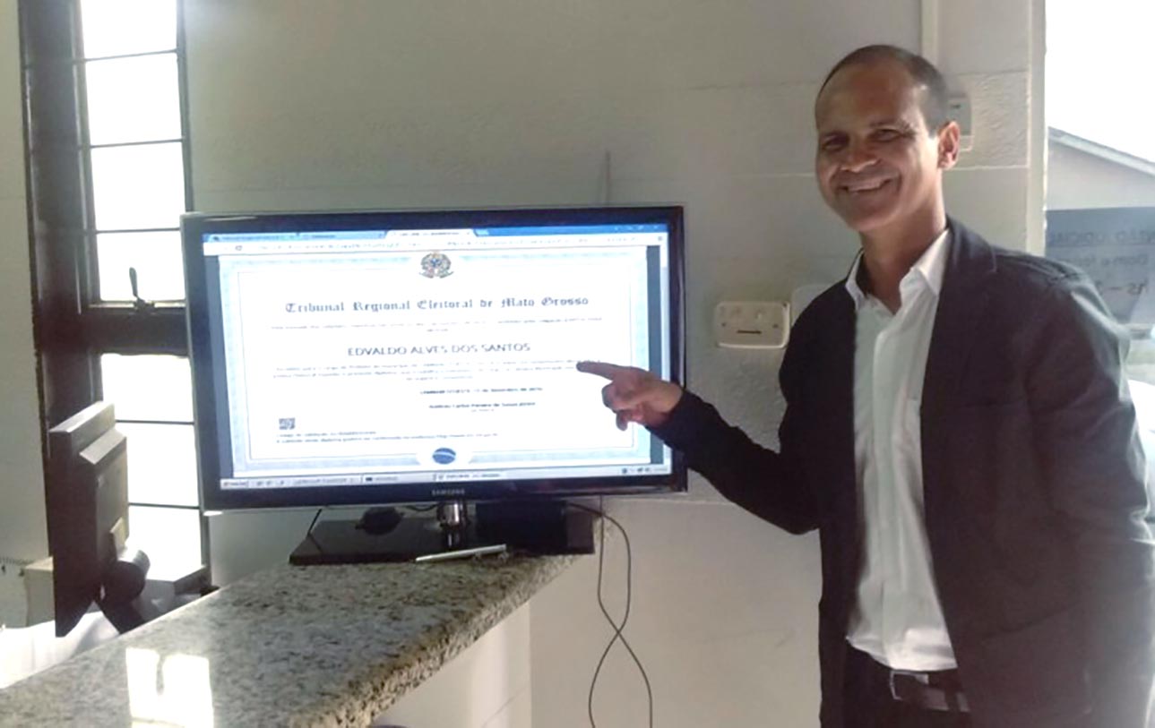 Prefeito de Lambari d oeste Edvaldo Alves dos Santos
