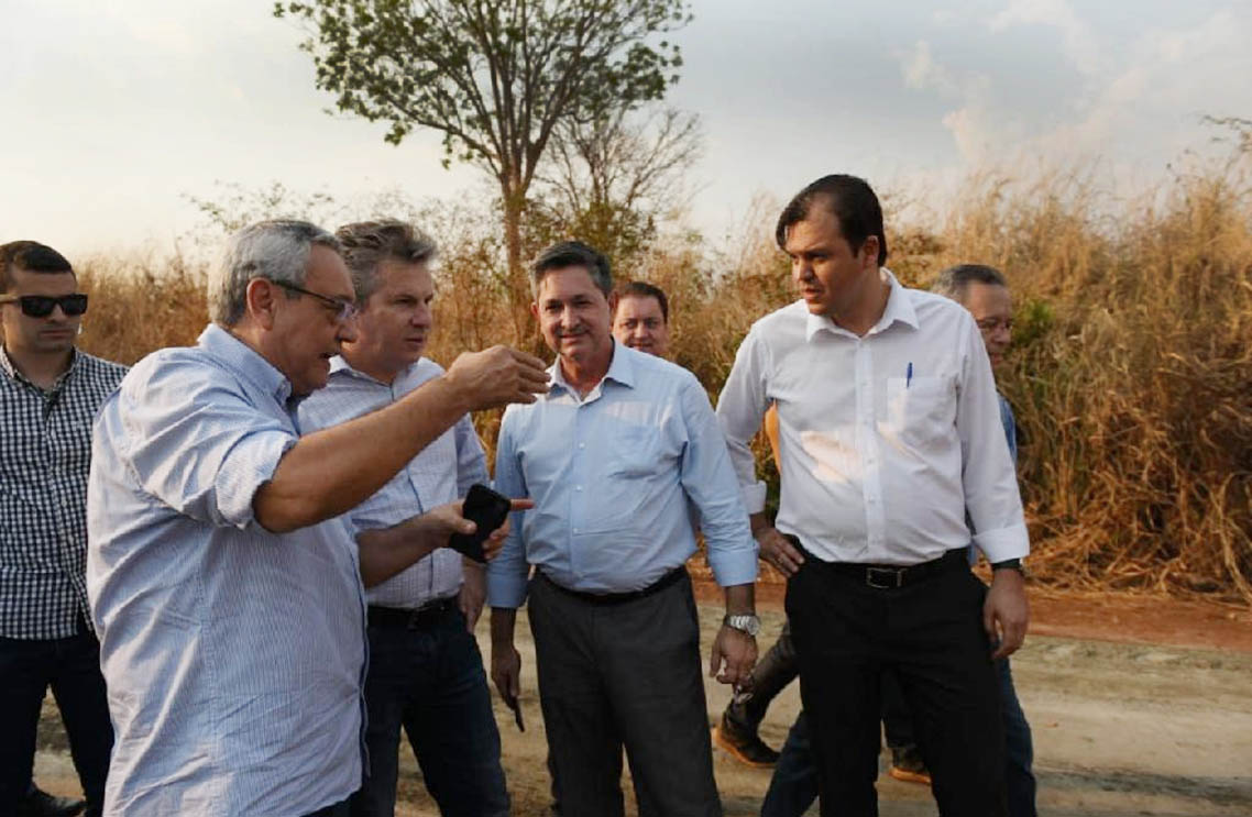 governador mauro mendes com Marcelo de Oliveira mt