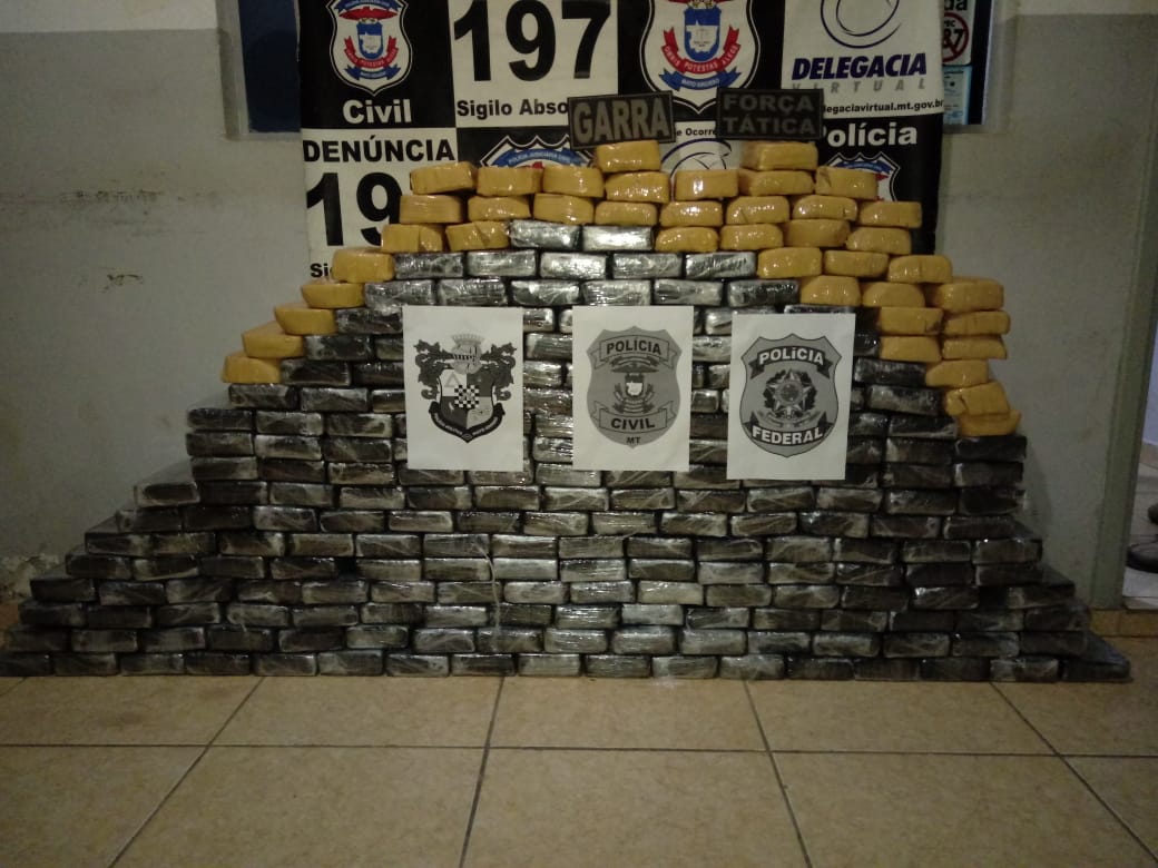 Ação integrada resulta na apreensão de 259 quilos de cocaína em Nova Bandeirantes