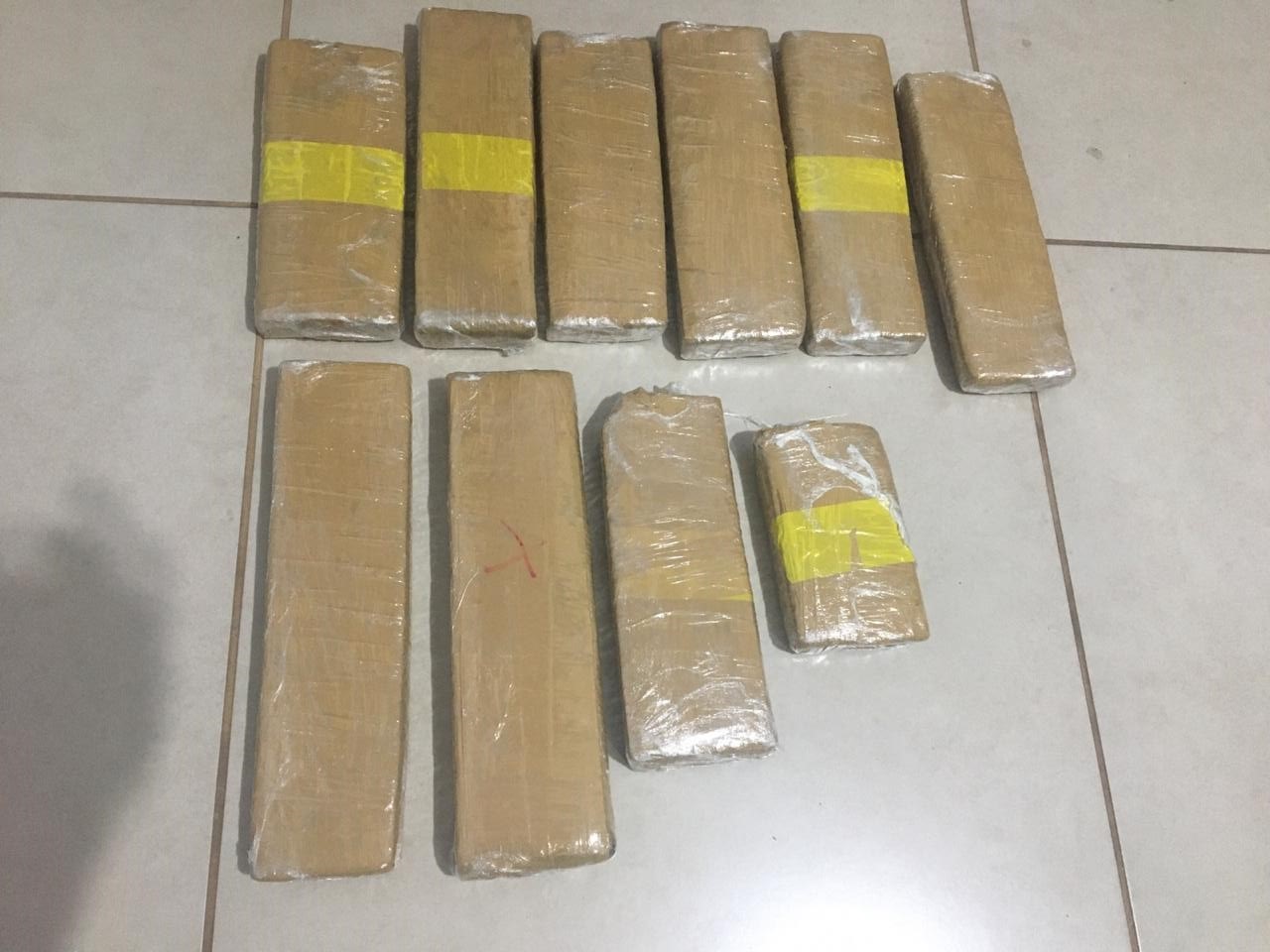 Pol&iacute;cia Civil apreende mala com 10 tabletes de maconha dentro de &ocirc;nibus